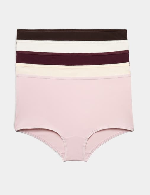 5pk Cotton Lycra® High Rise Shorts