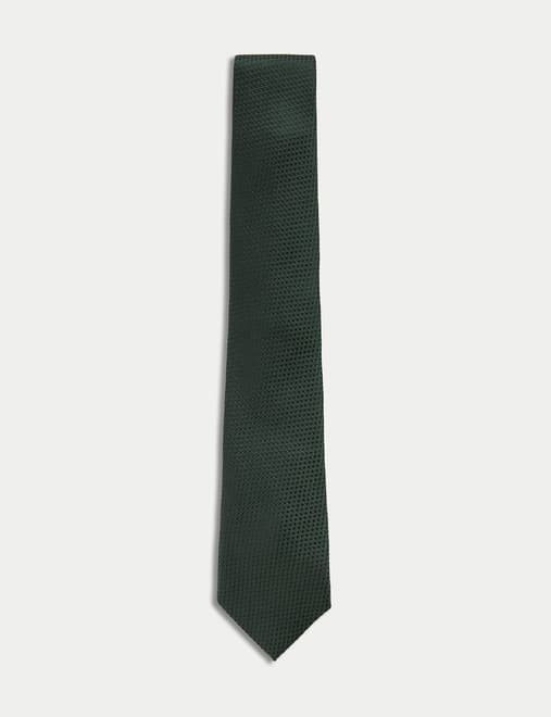 Textured Pure Silk Tie