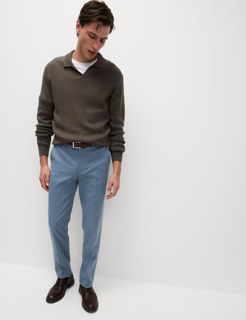 Regular Fit Smart Stretch Trousers