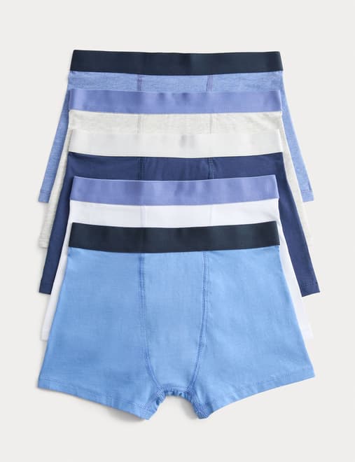 5pk Cotton Rich Trunks (5-16 Yrs)