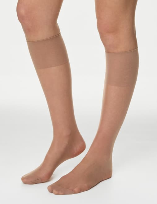 4pk 10 Denier Ladder Resist Knee Highs