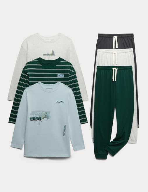 Kids' 3 Pack Adventure Graphic Pyjama Sets (6-16 Yrs)