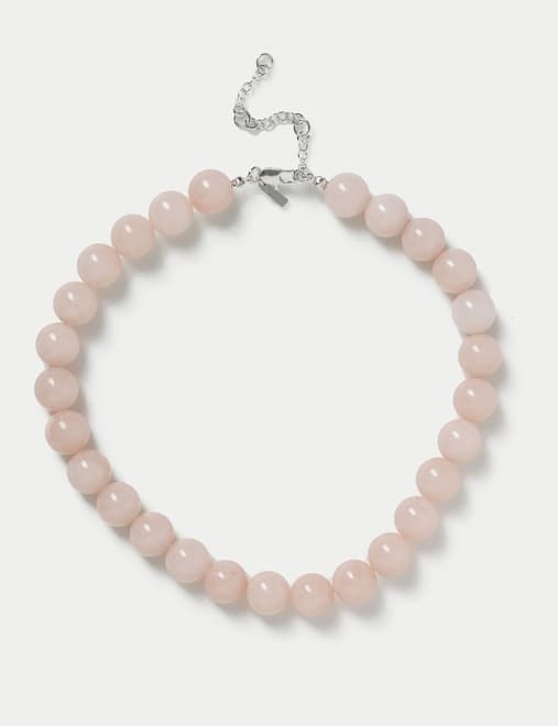Rose Quartz Natural Stone Necklace