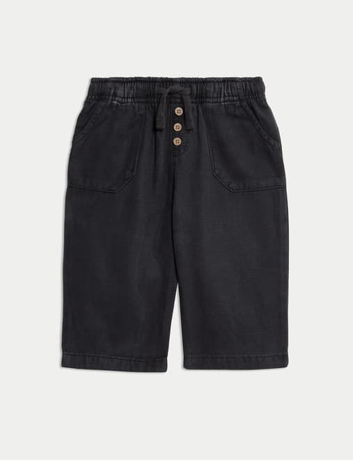 Cotton Blend Plain Trousers (0-6 Yrs)