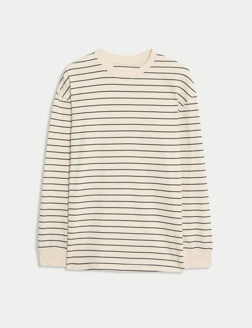 Pure Cotton Striped Top (6-16 Yrs)