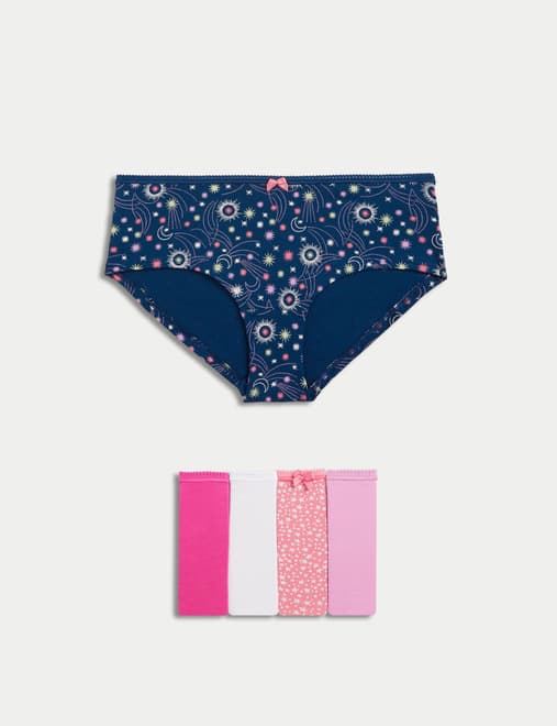 5pk Cotton Lycra™ Low Rise Shorts