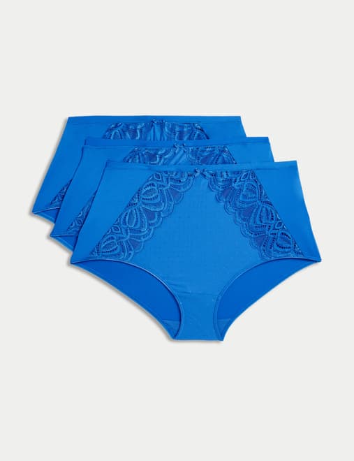 3pk Amelia Lace Full Briefs