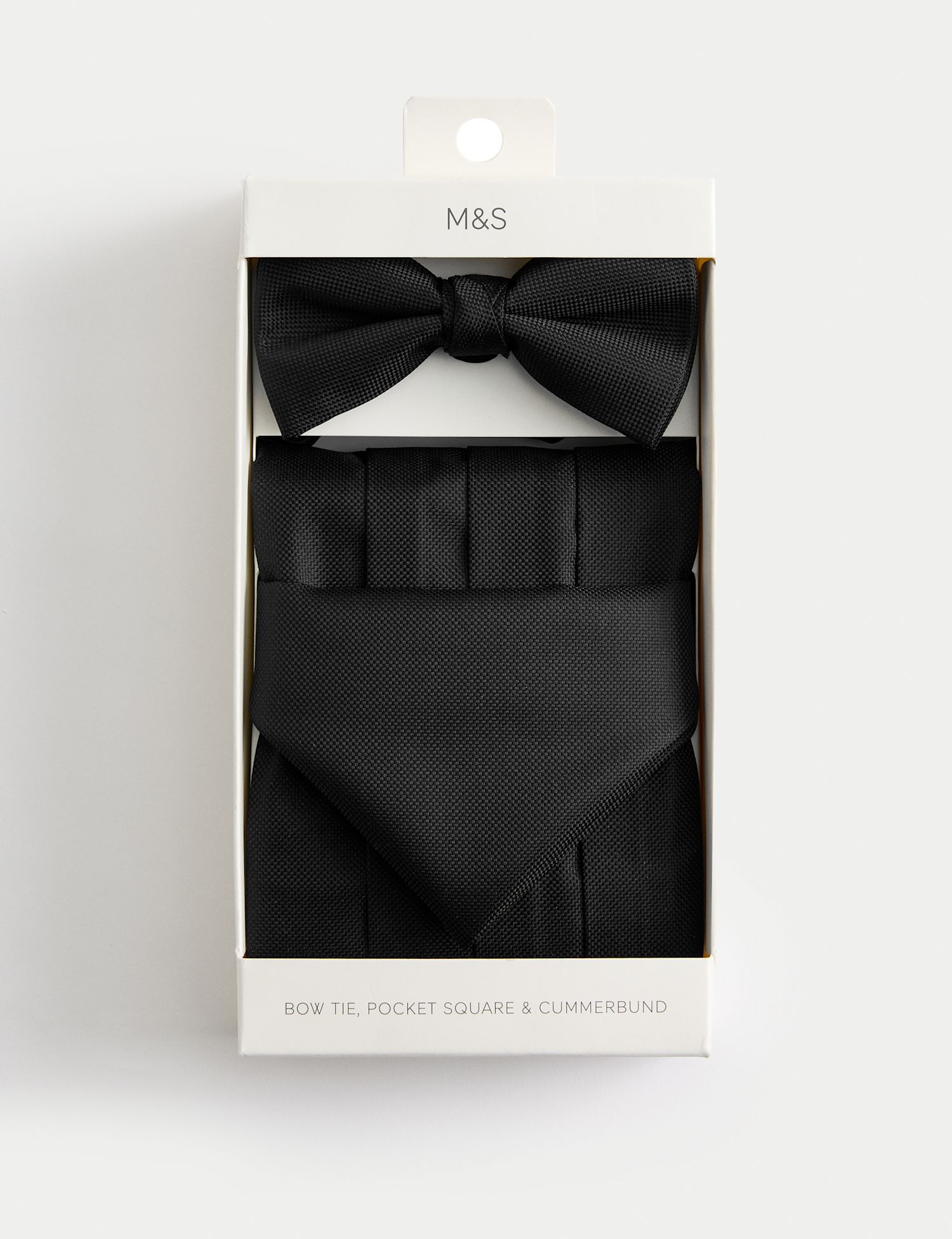 小物 marge tokyo Twill drape cummerbund Textured Bow Tie, Handkerchief, and Cummerbund Set