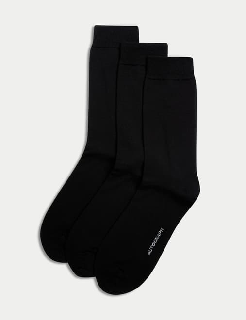 3 Pack Merino Wool Blend Socks