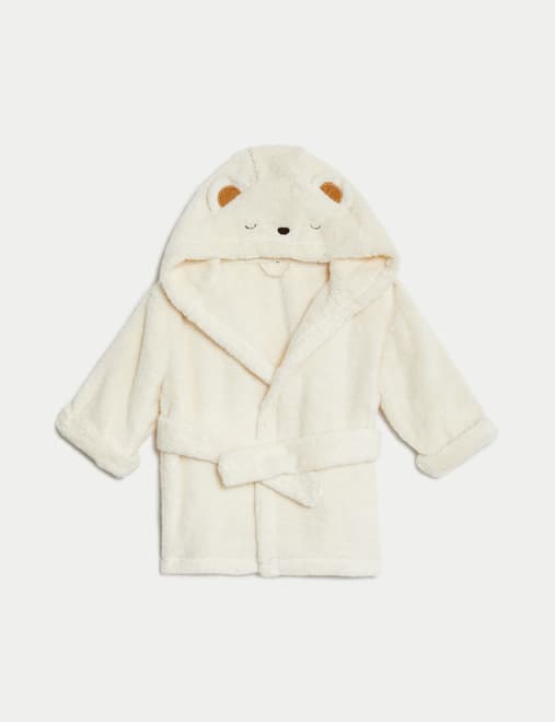Pure Cotton Towelling Hooded Robe (0-3 Yrs)