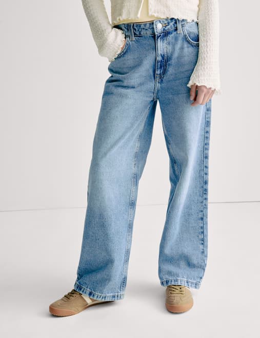 Wide Leg Denim Jeans (6-16 Yrs)