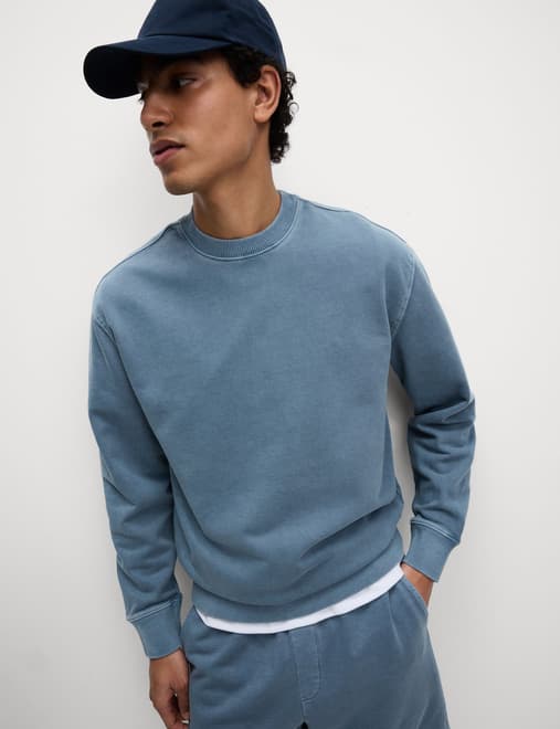 Pure Cotton Garment Dye Sweatshirt