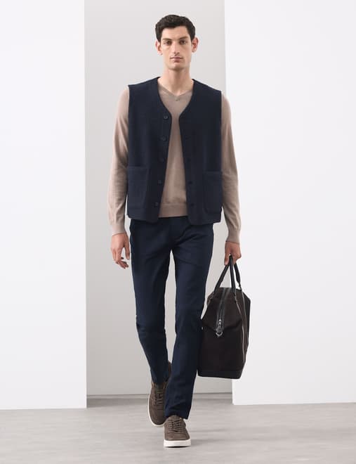 Slim Fit Performance Twill 5 Pocket Trousers