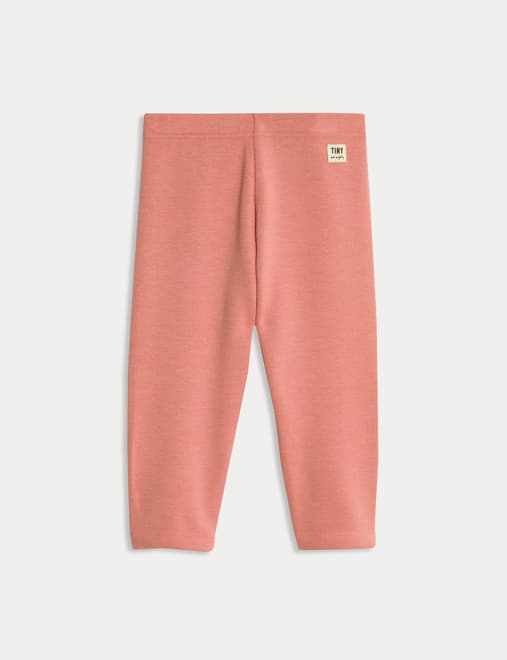 Cotton Blend Fleece Lined Leggings (0-3 Yrs)