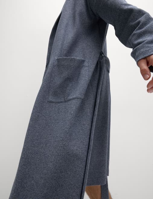 Pure Cotton Waffle Dressing Gown