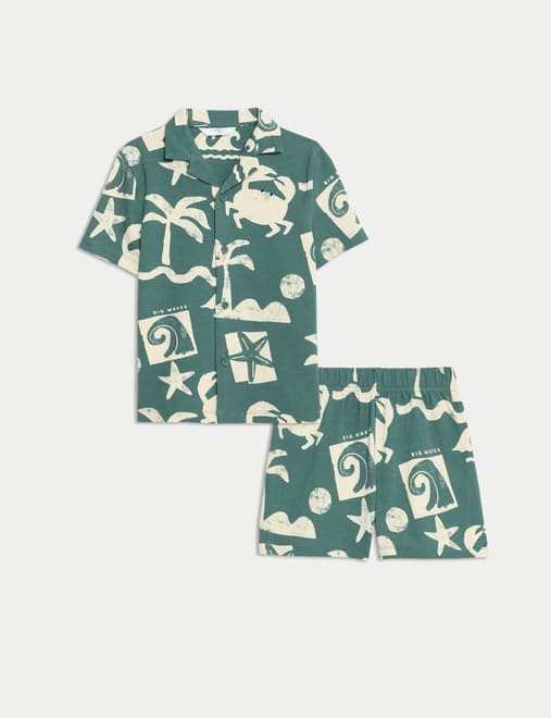 Cotton Rich Printed Pyjamas (1-16 Yrs)