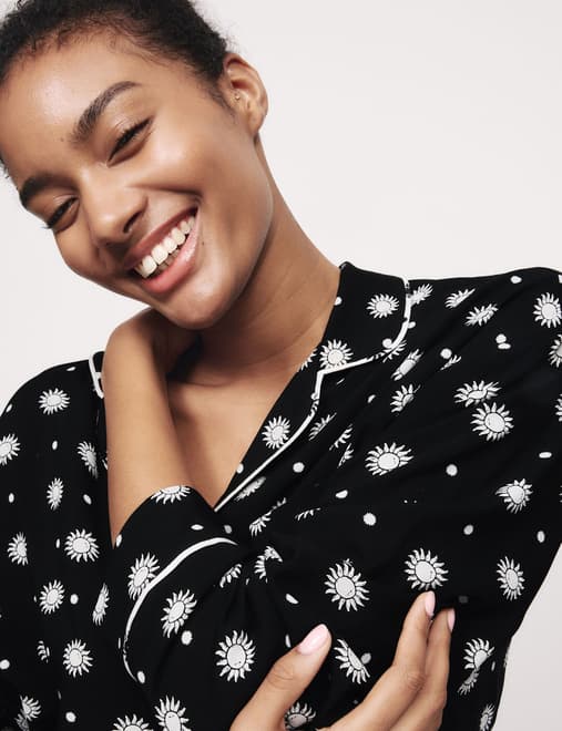 Woven Printed Pyjama Set