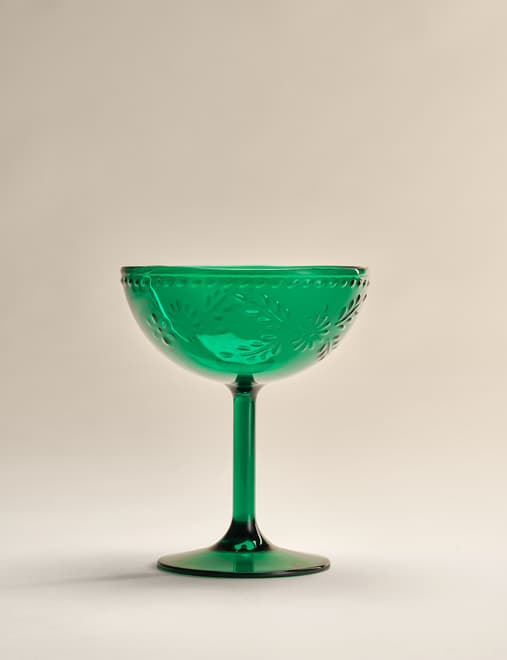 Set of 4 Boho Paradise Picnic Coupe Glasses