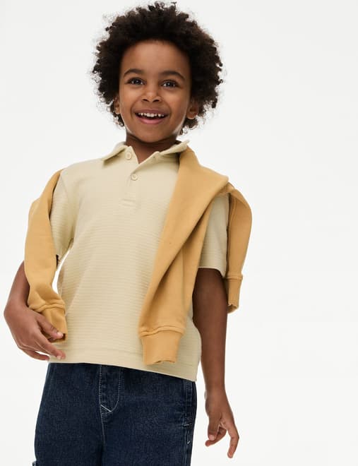 Cotton Rich Knitted Polo Shirt (2-8 Yrs)