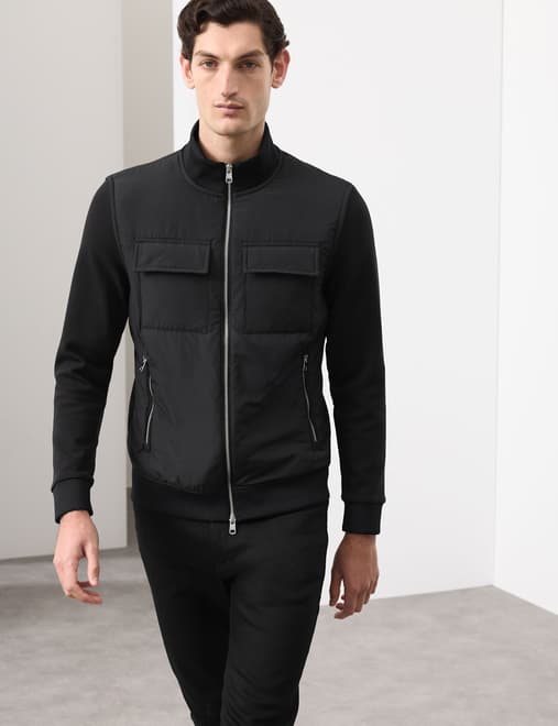 Cotton Rich Zip Up Pocket Jacket