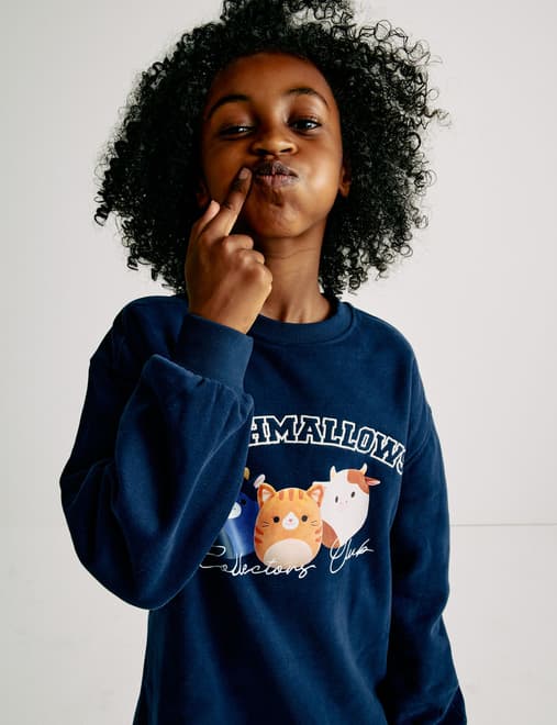 Cotton Rich Squishmallows™ Sweatshirt Dress (5-12 Yrs)