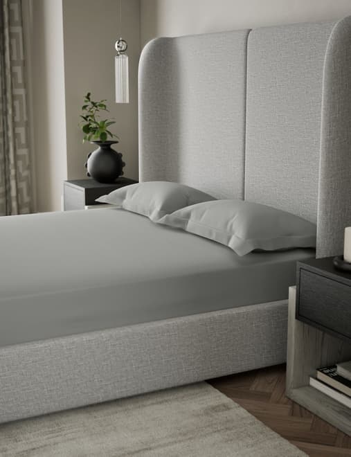 500TC Cotton Sateen Deep Fitted Sheet