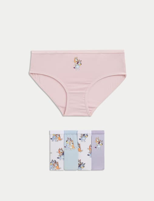 5pk Cotton with Stretch Bluey™ Knickers (2-8 Yrs)