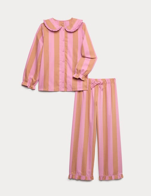Pure Cotton Striped Pyjamas (1-16 Yrs)