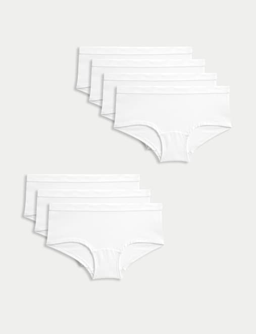 7pk Cotton with Stretch Shorts (5-16 Yrs)