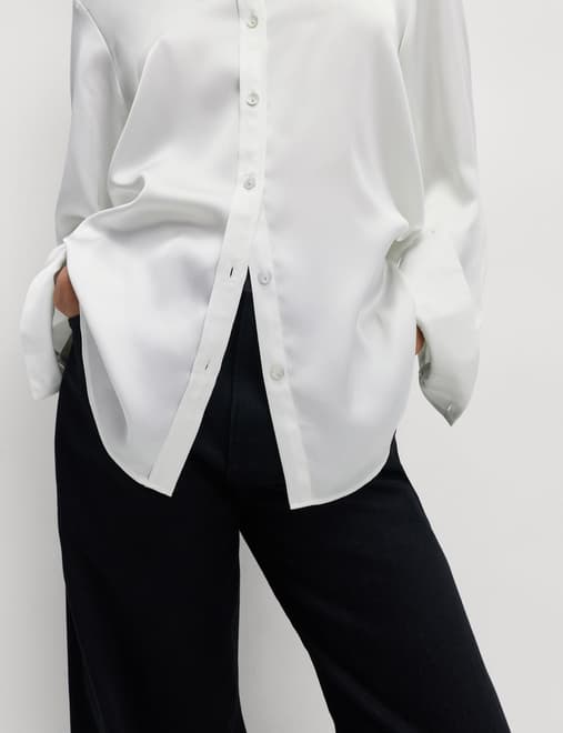 Satin Collared Shirt