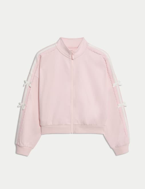 Cotton Rich Tricot Bow Sweatshirt (6-16 Yrs)