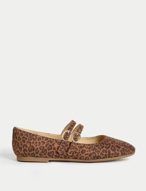 Kids' Animal Print Ballet Shoes (1-6 Large)