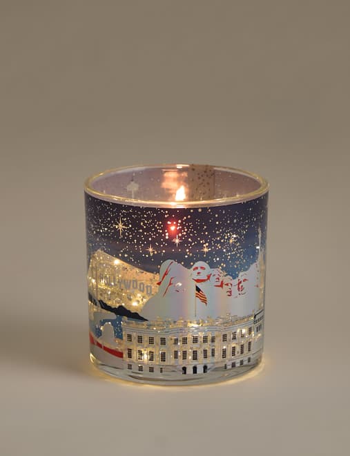 USA Light Up Candle