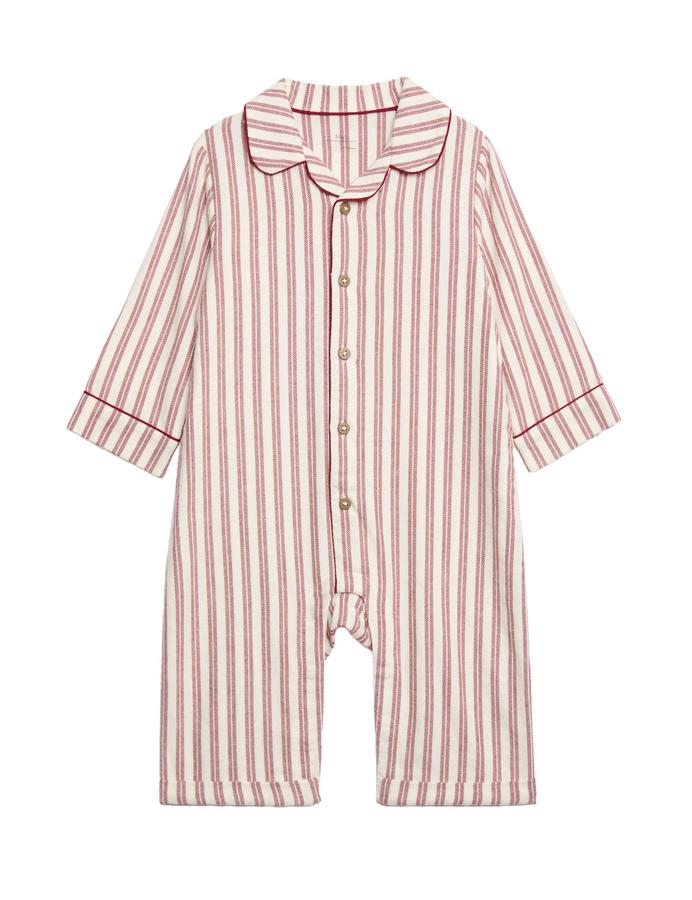 Pure Cotton Baby Striped Christmas Family Pyjamas (0-3 Yrs)