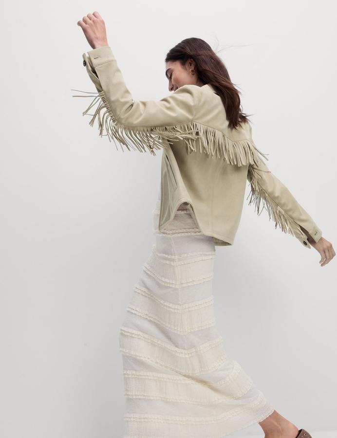 Suedette Fringed Jacket