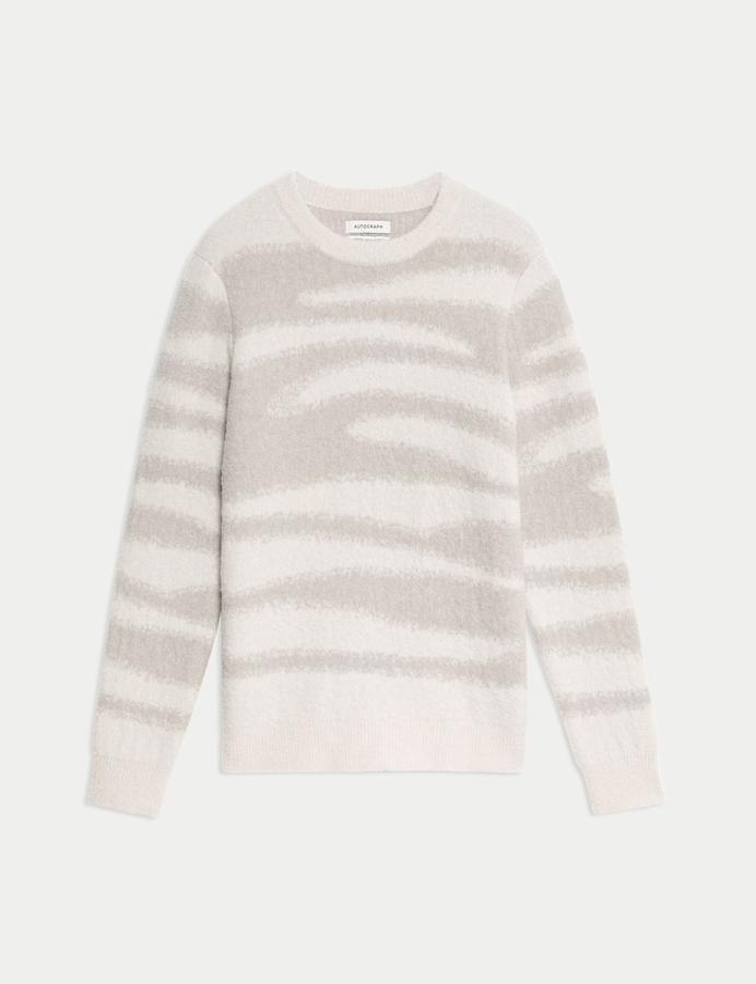 Merino Wool Rich Patterned Jumper