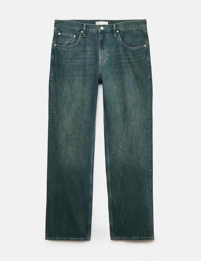 Relaxed Straight Fit Authentic Rigid Jeans