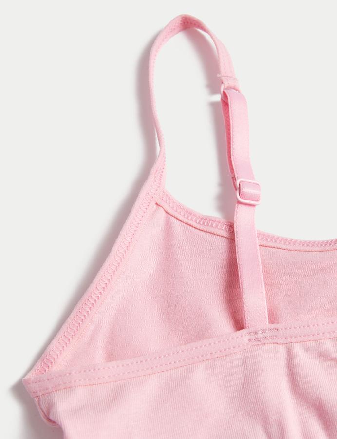 5pk Cotton with Stretch Crop Tops (6-16 Yrs)