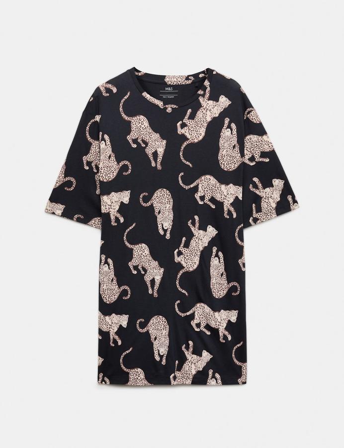 Cotton Modal Printed Relaxed Nightdress