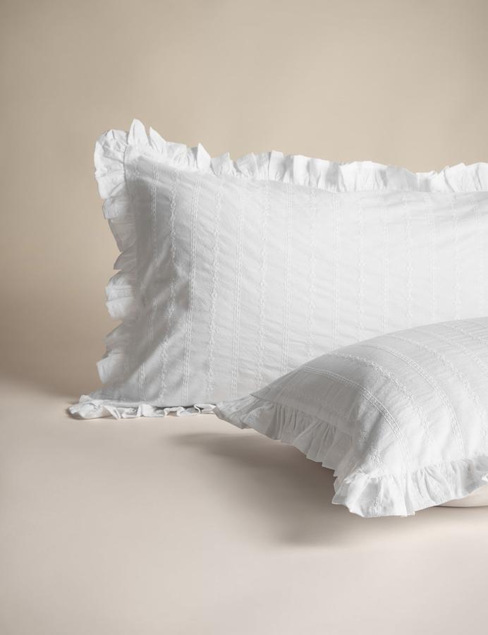 Pure Cotton French Ruffle Embroidery Bedding Set