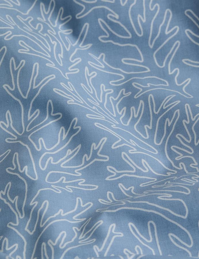 Cotton Rich Coral Printed Bedding Set