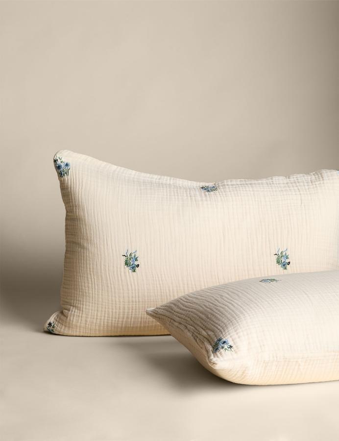 Pure Cotton Embroidered Flower Bedding Set