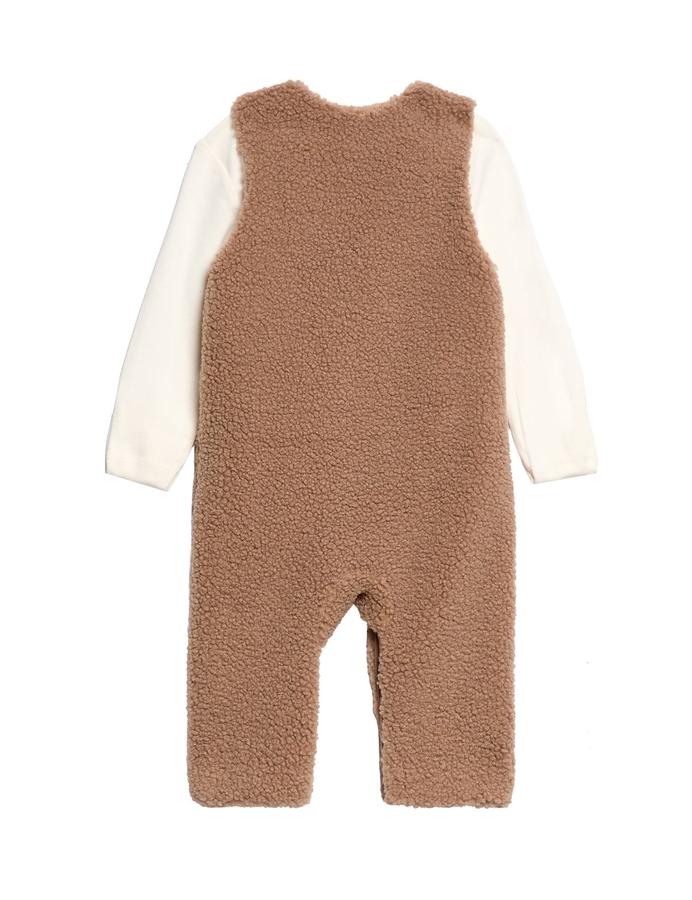 2 Piece Borg Dungaree & Bodysuit Outfit (7lbs - 12 Mths)