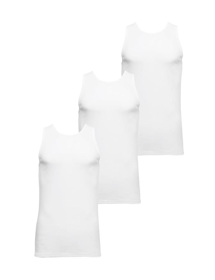 3 Pack Essential Cotton Sleeveless Vests