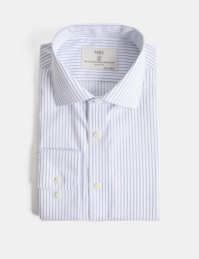 Ultimate Slim Fit Non Iron Striped Shirt