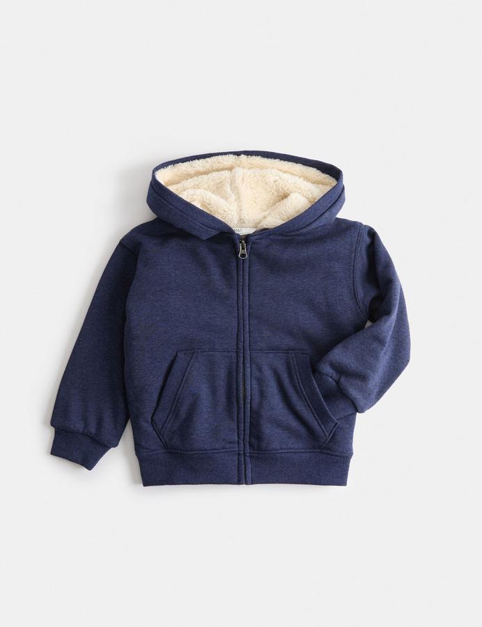 Cotton Rich Borg Lined Hoodie (2-8 Yrs)
