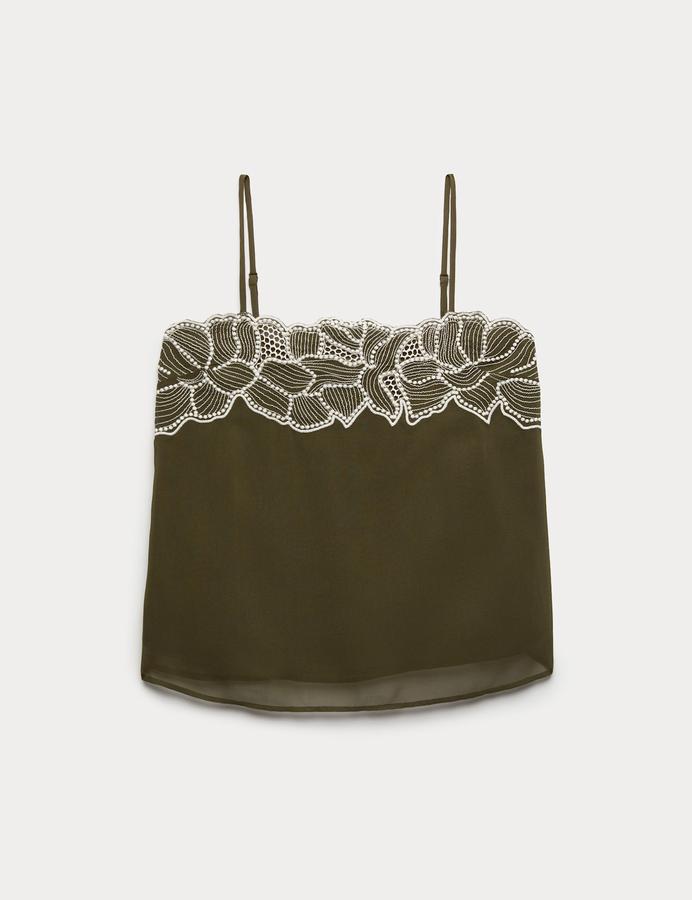Floral Embroidered Cami Top
