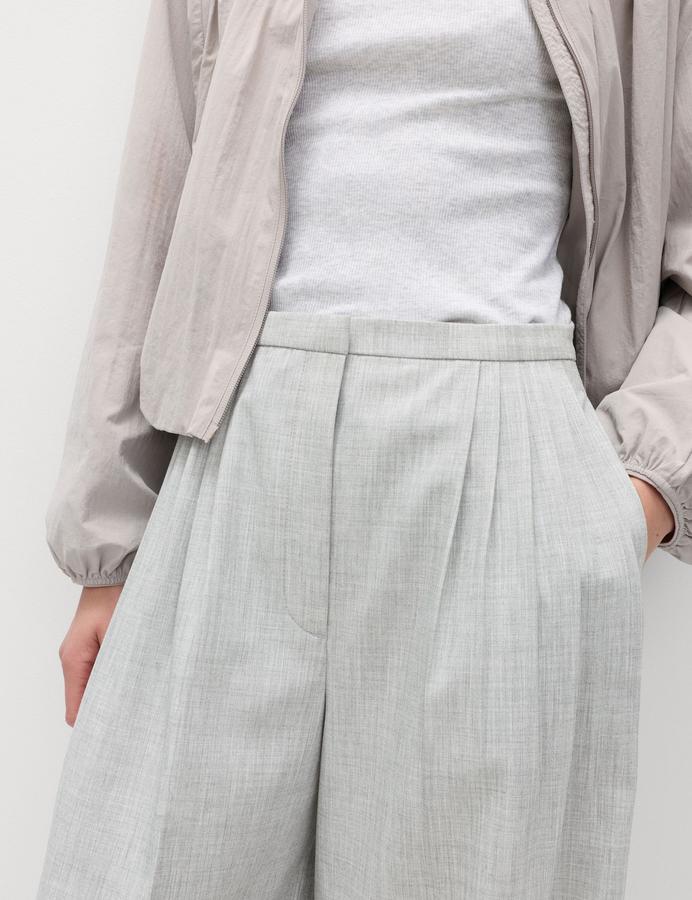 Pleat Front Wide Leg Palazzo Trousers