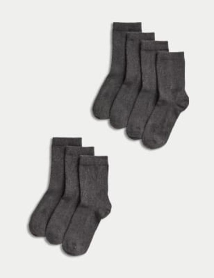 7 Pack of Ankle School Socks