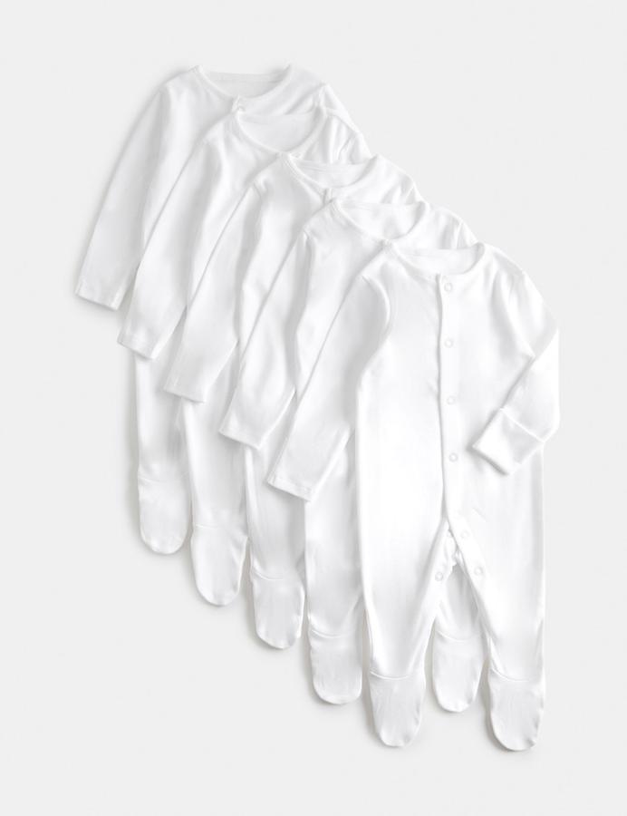 5 Pack Pure Cotton Sleepsuits (5lbs-3 Yrs)